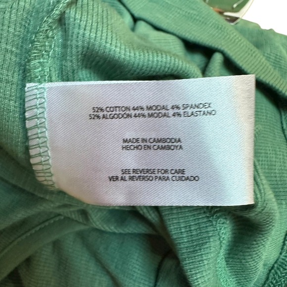 NWT Eddie Bauer Scoop Snap Henley Shirt Green Stretch Casual‎ Comfy Classic XXL - Picture 5 of 6